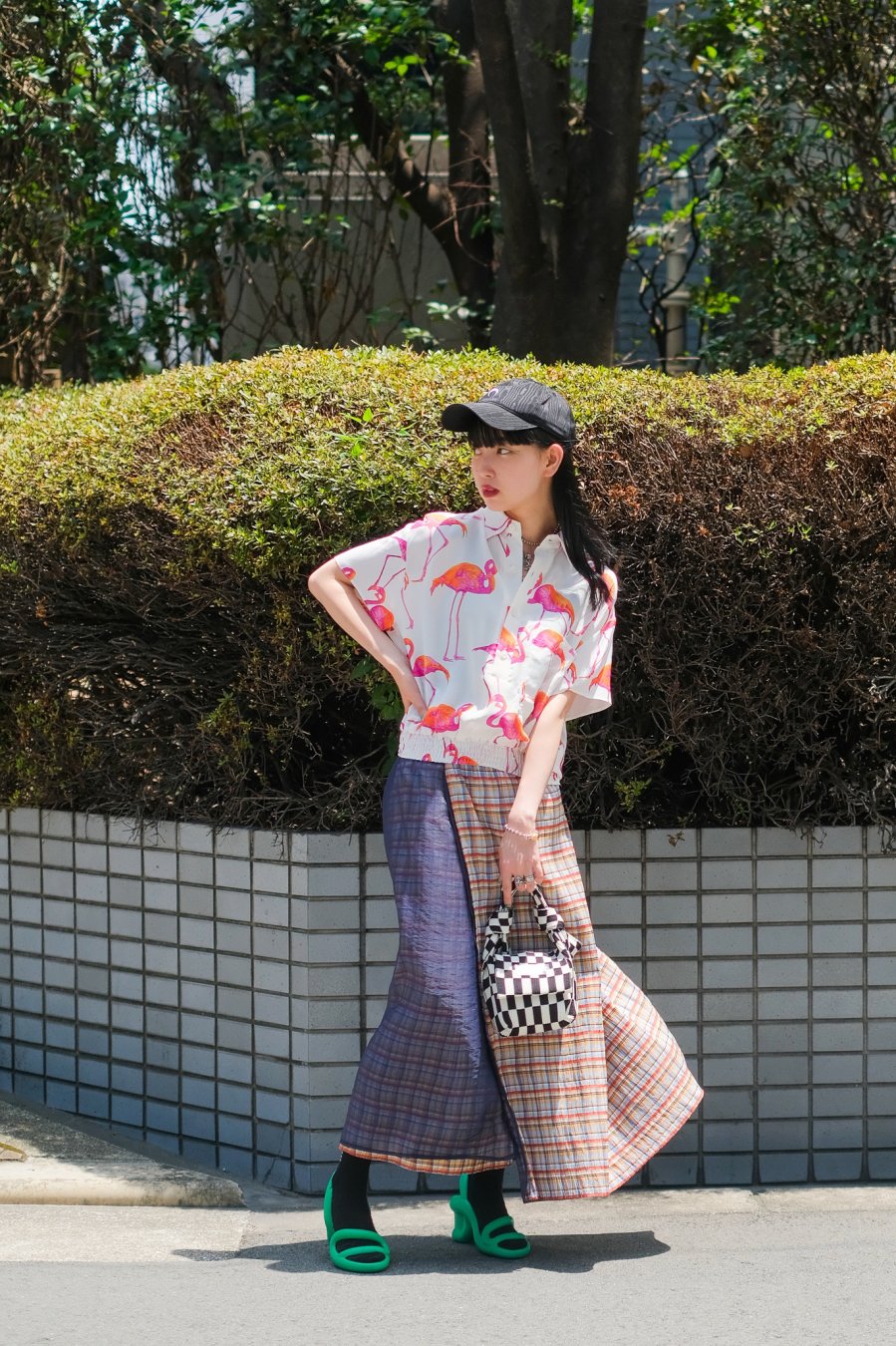 BELPER（ベルパー）のPLEATED SKIRT-MADRAS CHECK（プリーツスカート）の通販サイト-大阪 堀江 PALETTE art  alive（パレットアートアライヴ）-