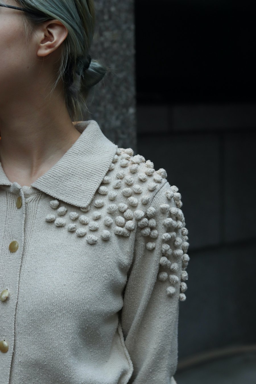 BELPER（ベルパー）のKNIT CARDIGAN ECRU（ニットカーディガン）の通販