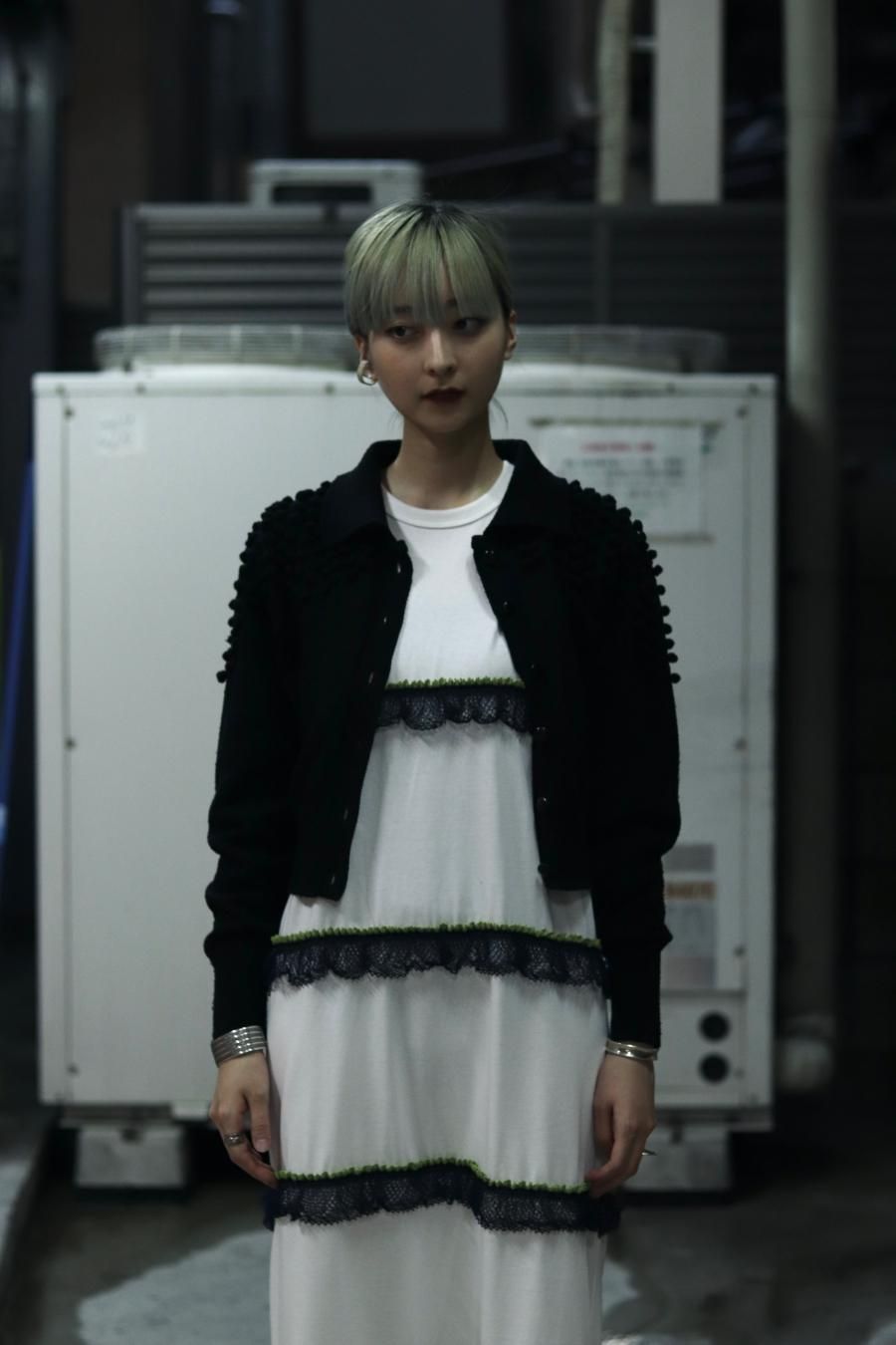 BELPER（ベルパー）のKNIT CARDIGAN BLACK（ニットカーディガン）の