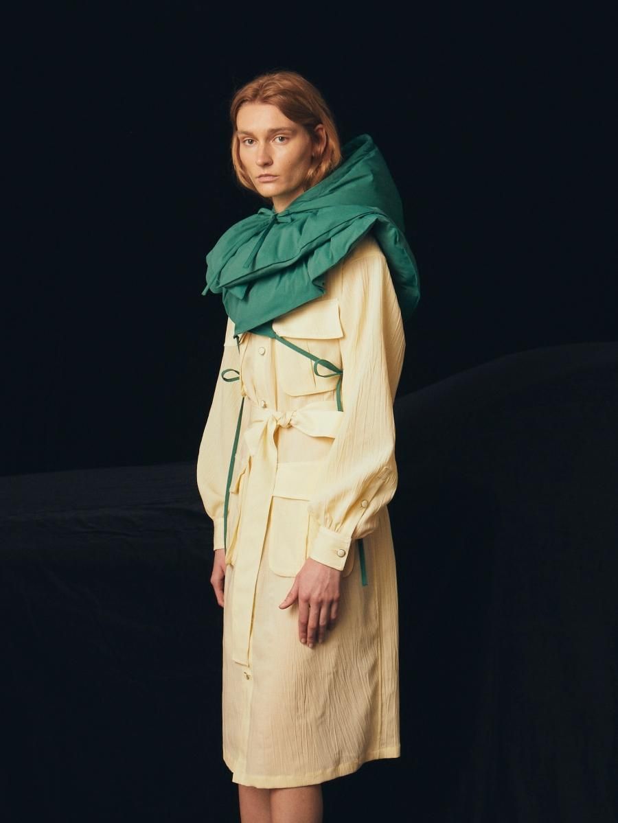 BELPER(ベルパー)のATTACHED DOWN HOOD BLACKの通販｜PALETTE