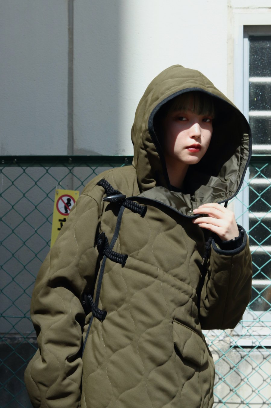 BELPER（ベルパー）のQUILTING DUFFLE COAT KHAKI（コート）の通販