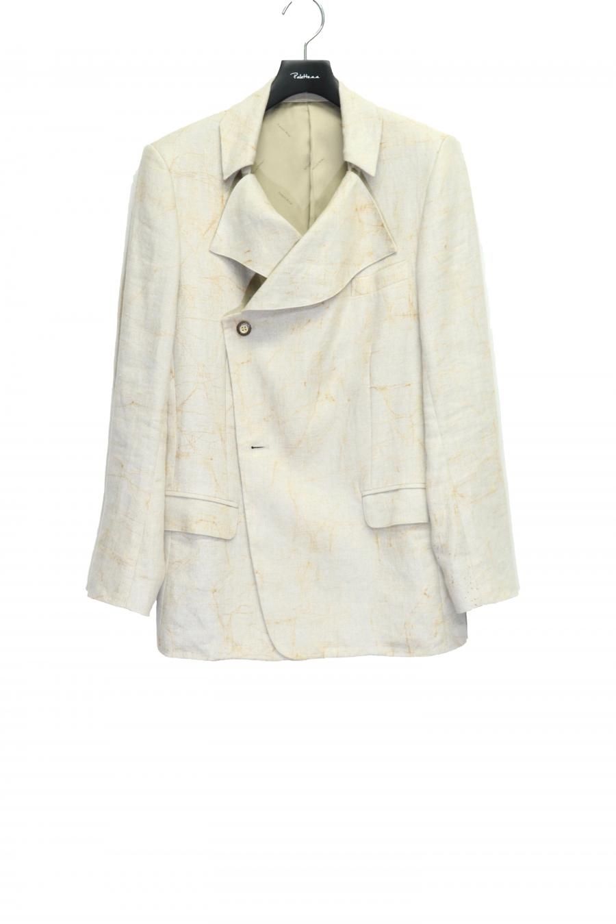 Nobuyuki Matsui collarless mohair coat-