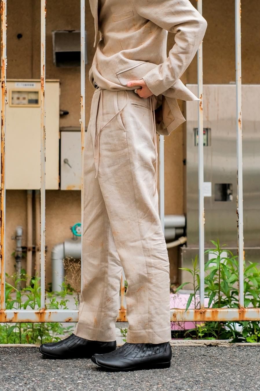 Nobuyuki Matsui Pintuck wader Slacks | www.busybuddiesinc.com