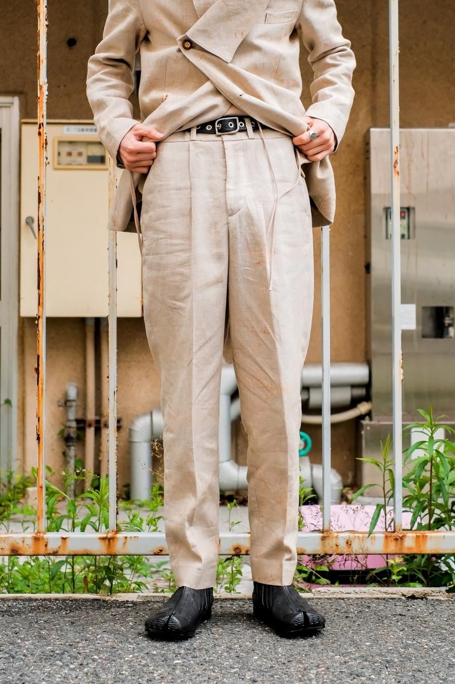 Nobuyuki Matsui（ノブユキ マツイ）のOne tuck Slacks（スラックス