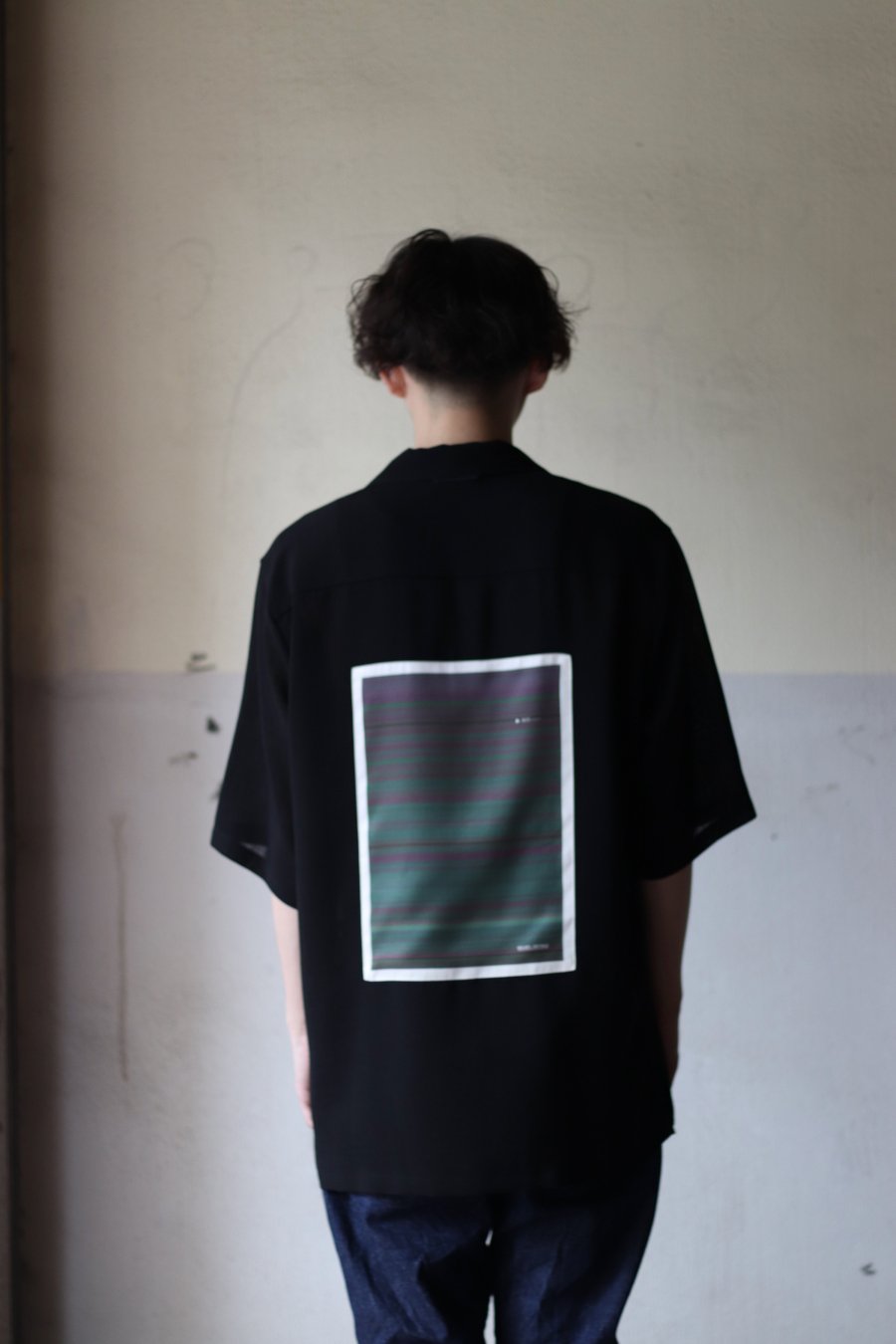 NULABEL（ニューレーベル）のOPEN COLLAR SHT S/S BLACK（シャツ）の通販サイト-大阪 堀江 PALETTE art  alive（パレットアートアライヴ）-