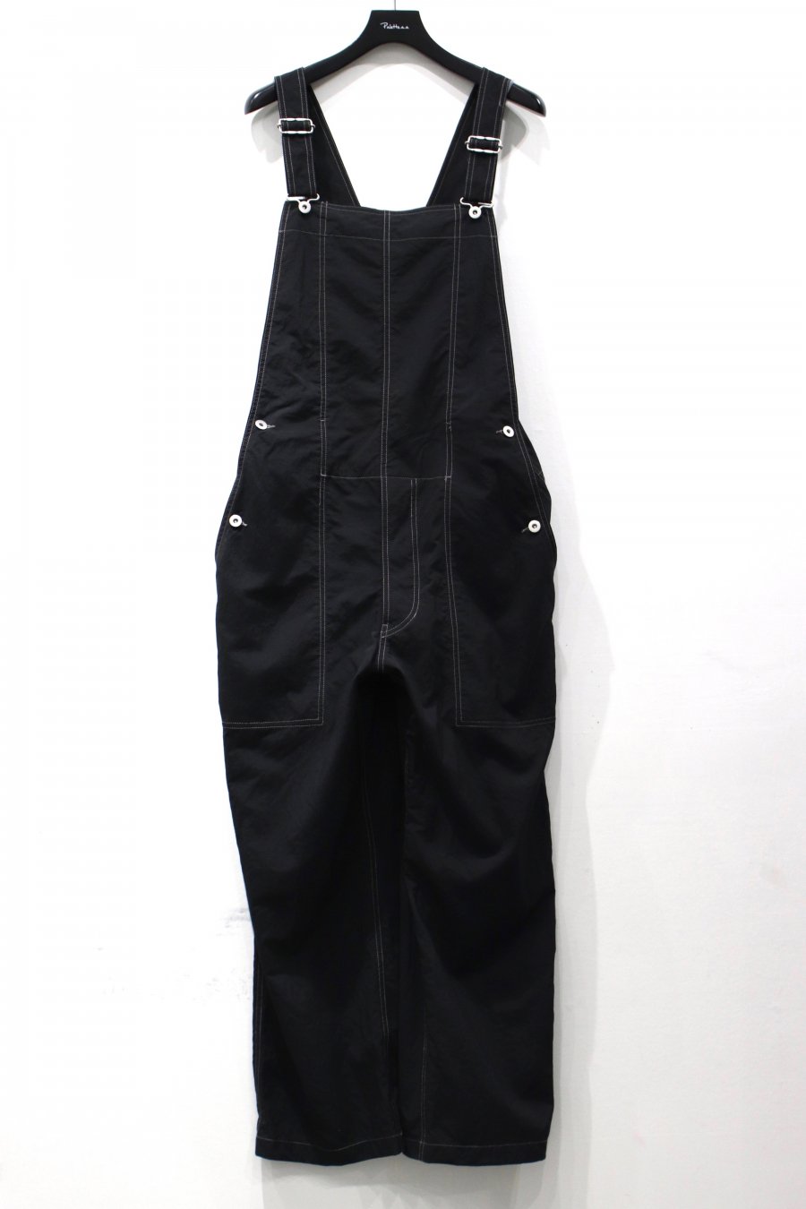 KIIT  WASHABLE HIGHCOUNT NYLON CANVAS OVERALLS(BLACK)<img class='new_mark_img2' src='https://img.shop-pro.jp/img/new/icons15.gif' style='border:none;display:inline;margin:0px;padding:0px;width:auto;' />