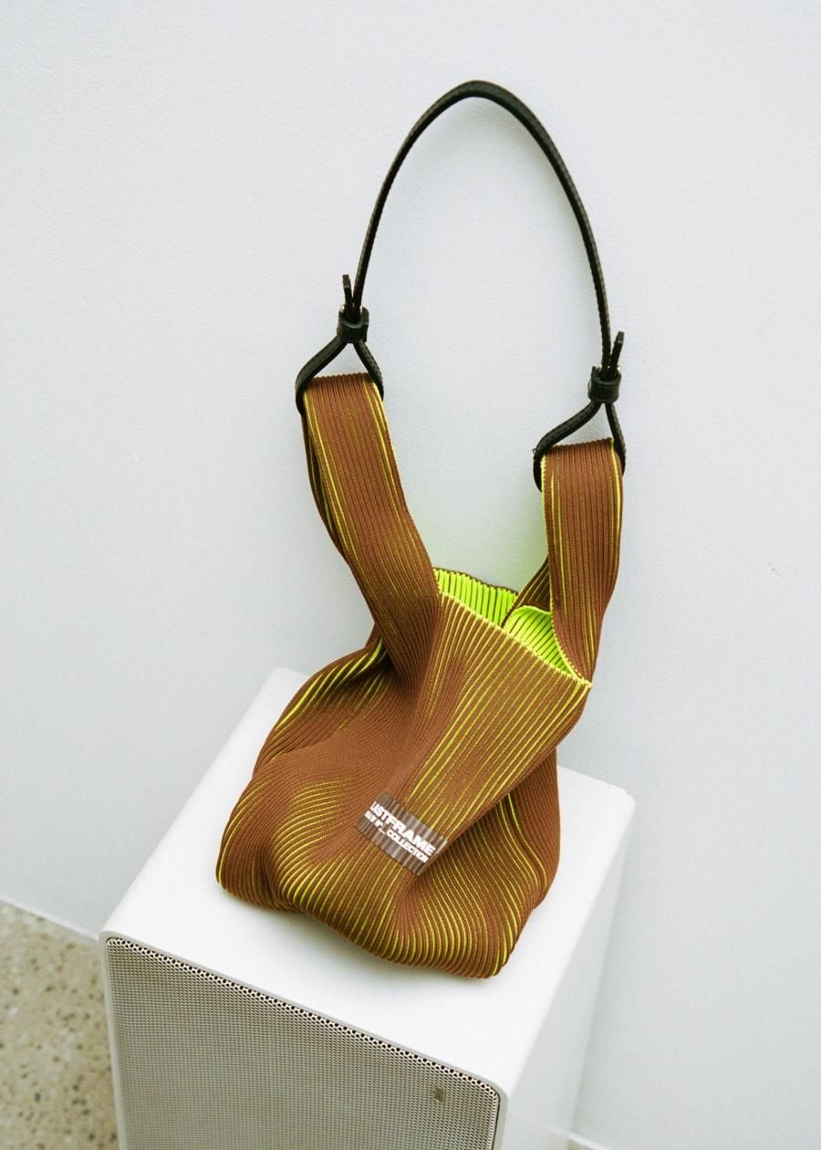 LastFrame (Last Frame) Two Tone Mesh Market Bag Small Green