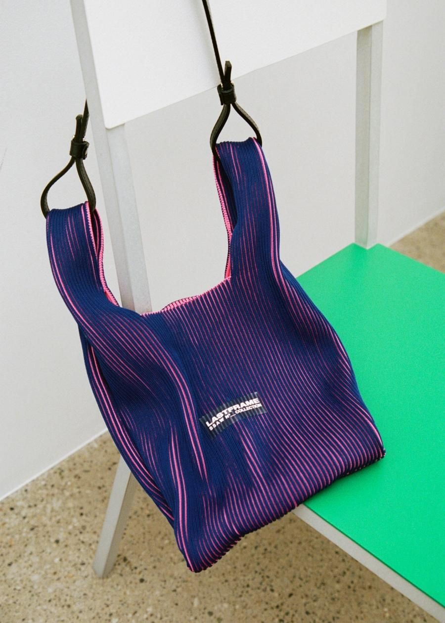 LASTFRAME(ラストフレーム)のTWO TONE MARKET BAG SMALL BLACK x