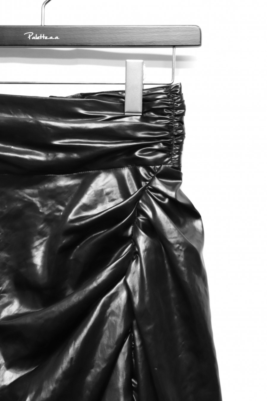 FETICO（フェティコ）のLeather satin gathered skirt（スカート）の ...