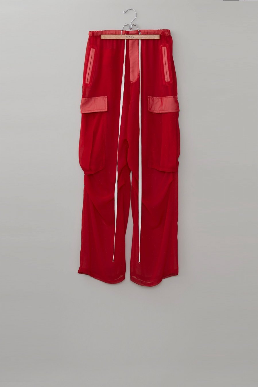 MASU SEE THROUGH OVER PANTS(GLITTER RED) | tradexautomotive.com
