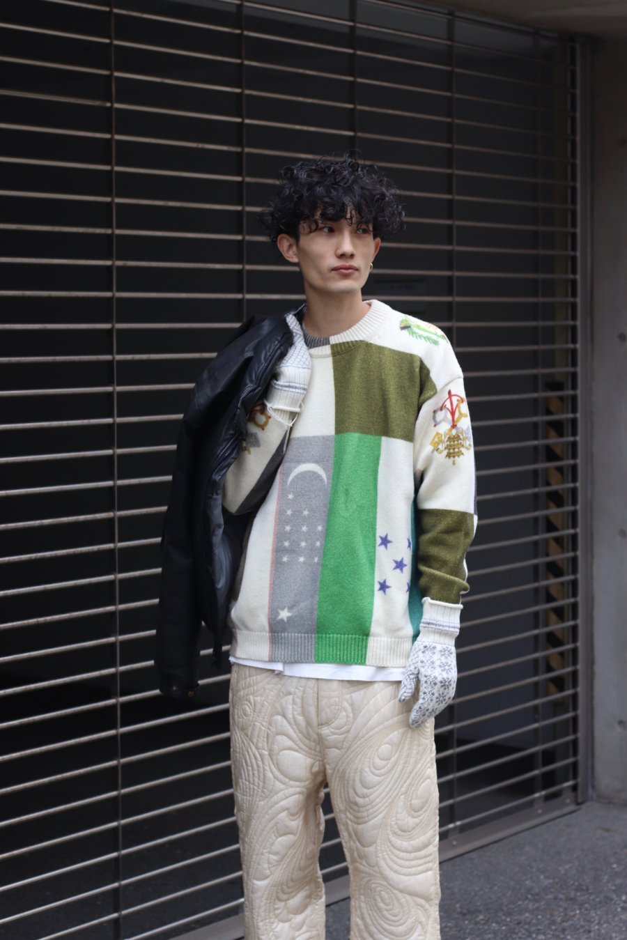 Children of the discordance（チルドレン オブ ザ ディスコーダンス）のWORLD FAMOUS INKJET CREW  NECK KNIT（ニット）の通販サイト-大阪 堀江 PALETTE art alive（パレットアートアライヴ）-