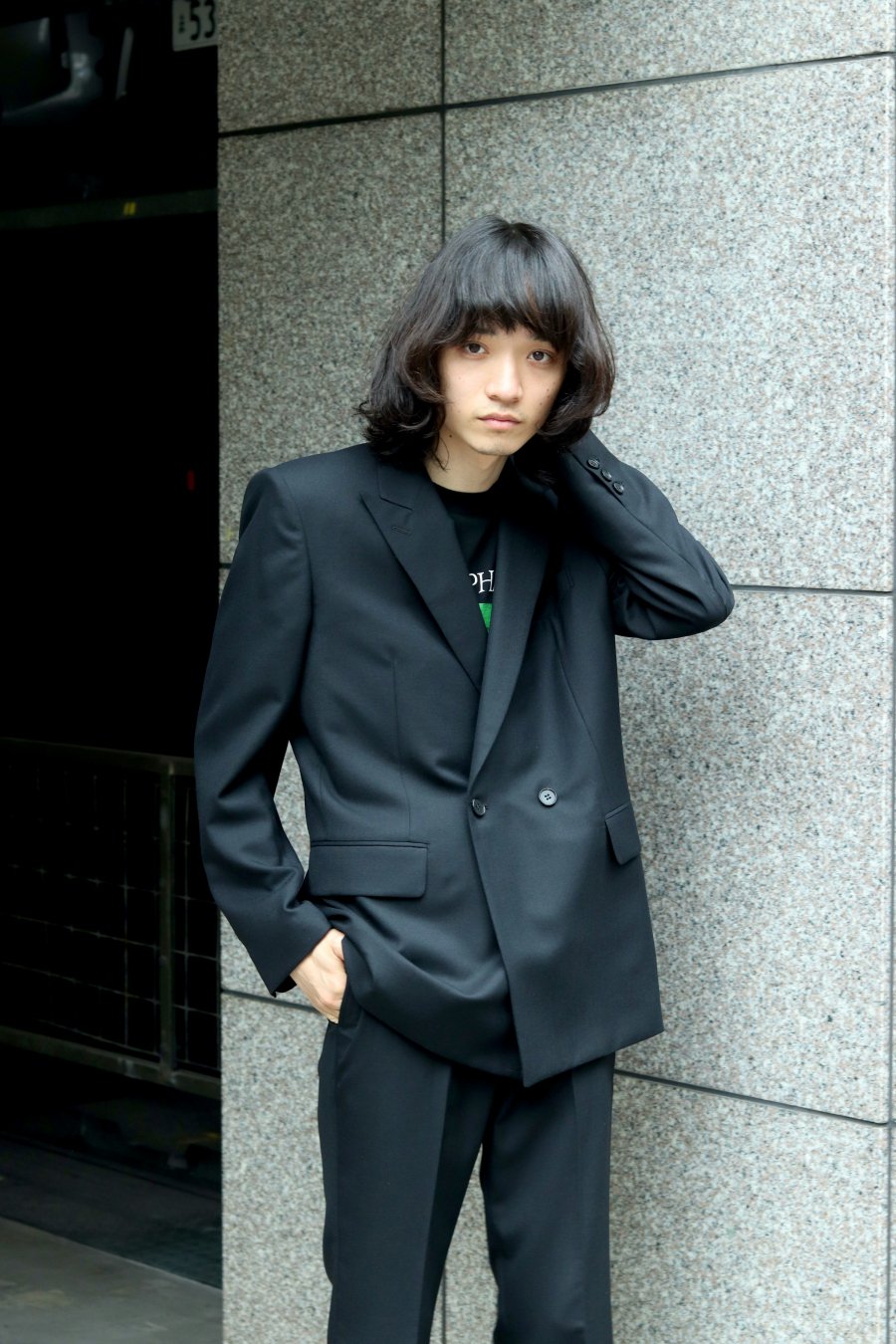 LITTLEBIG（リトルビッグ）の2B Double Breasted Jacket Black