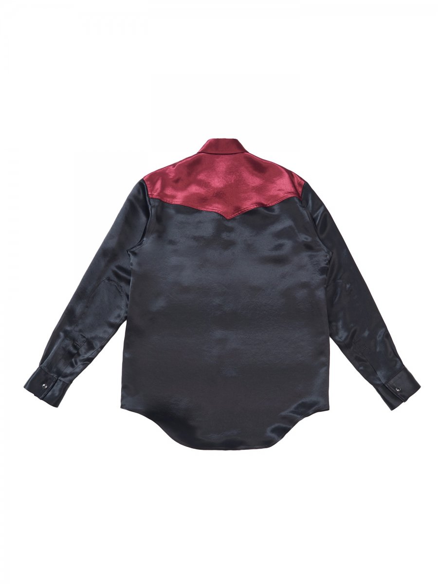 YUKI HASHIMOTO（ユウキ ハシモト）のSATIN VINTAGE WESTERN SHIRT BLACKの通販サイト-大阪 堀江  PALETTE art alive（パレットアートアライヴ）-