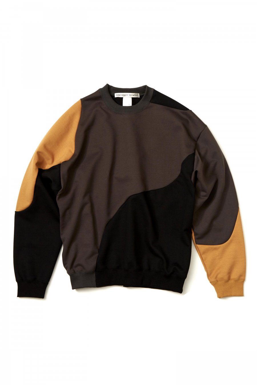 soe  3CC Sweat Shirt Collaborated With Pre_  (KHAKI/BLACK/BEIGE)<img class='new_mark_img2' src='https://img.shop-pro.jp/img/new/icons15.gif' style='border:none;display:inline;margin:0px;padding:0px;width:auto;' />