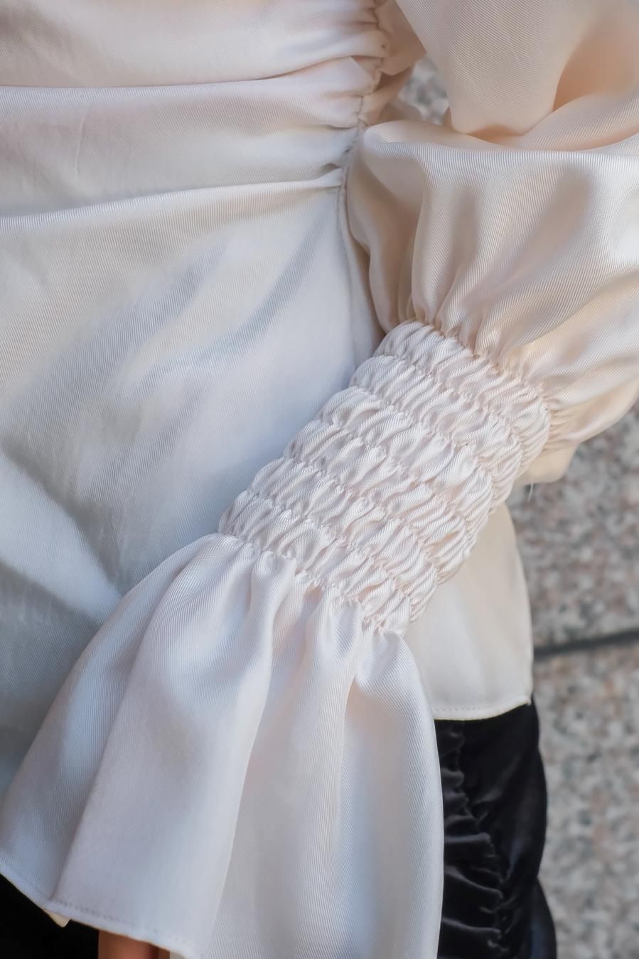 FETICO（フェティコ）のGathered Twill Blouseの通販サイト-大阪