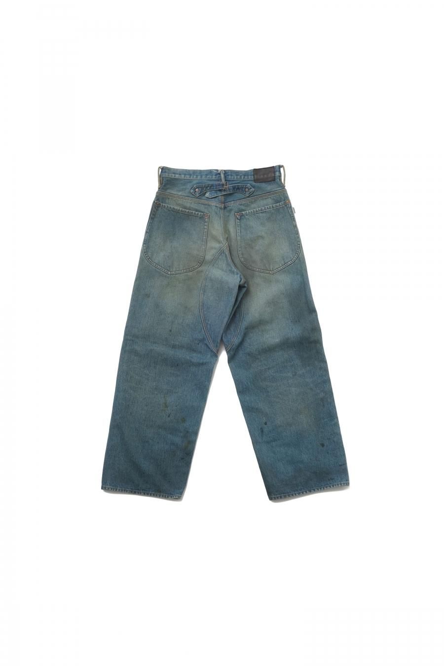 SUGARHILL OILED FADE DOUBLE KNEE DENIM