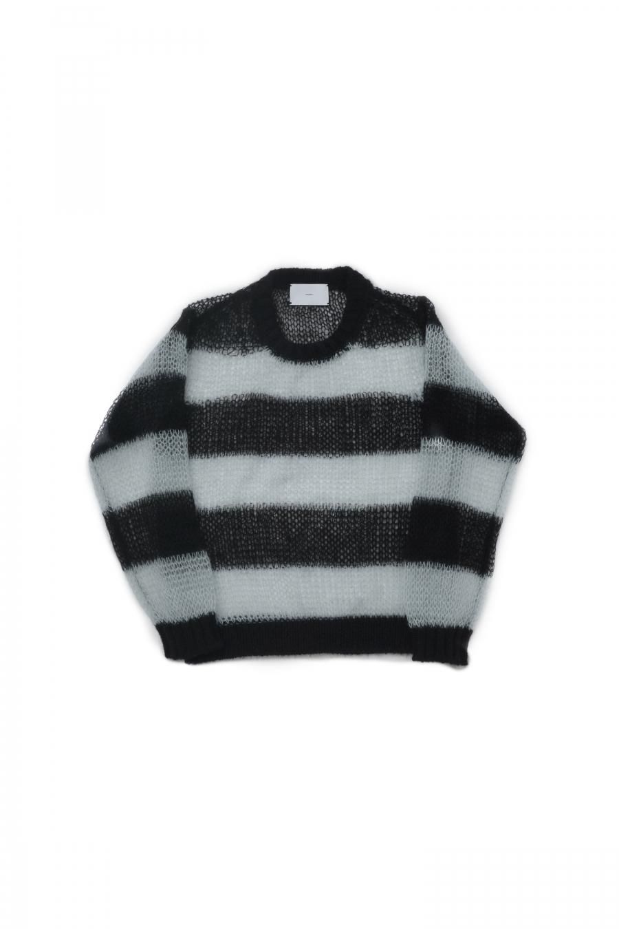 MOHAIR LOOSE STRIPE KNIT SUGARHILL