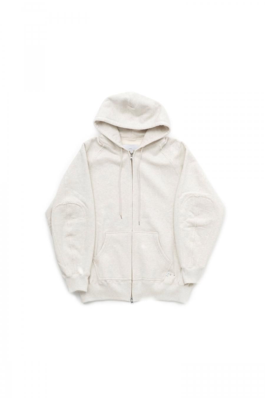 SUGARHILL（シュガーヒル）のZIP-UP RAW EDGE HOODIE WHITEの通販 ...