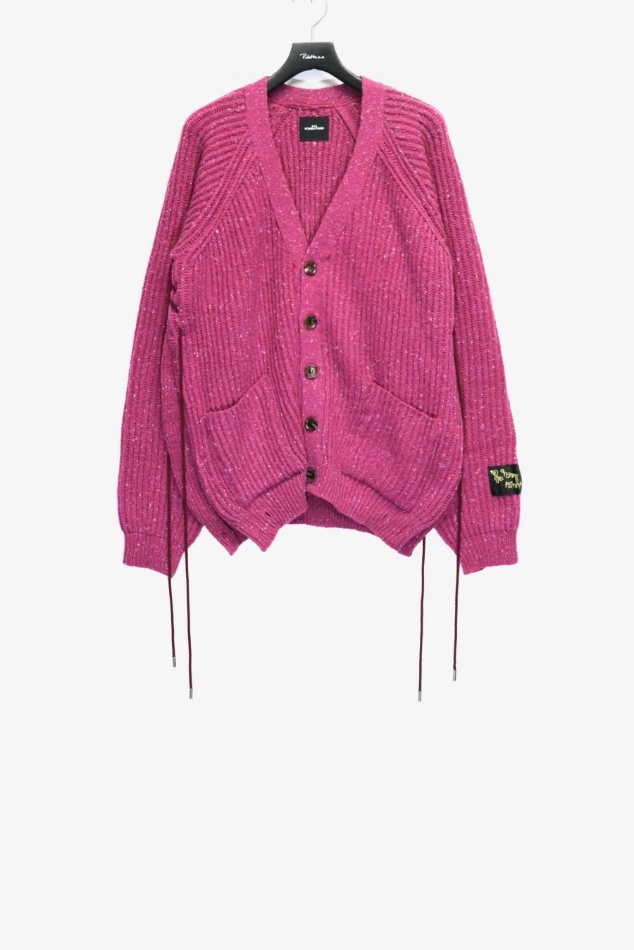 SYU.HOMME/FEMM（シュウ オム フェム）のLaceup Knit cardigan PINK