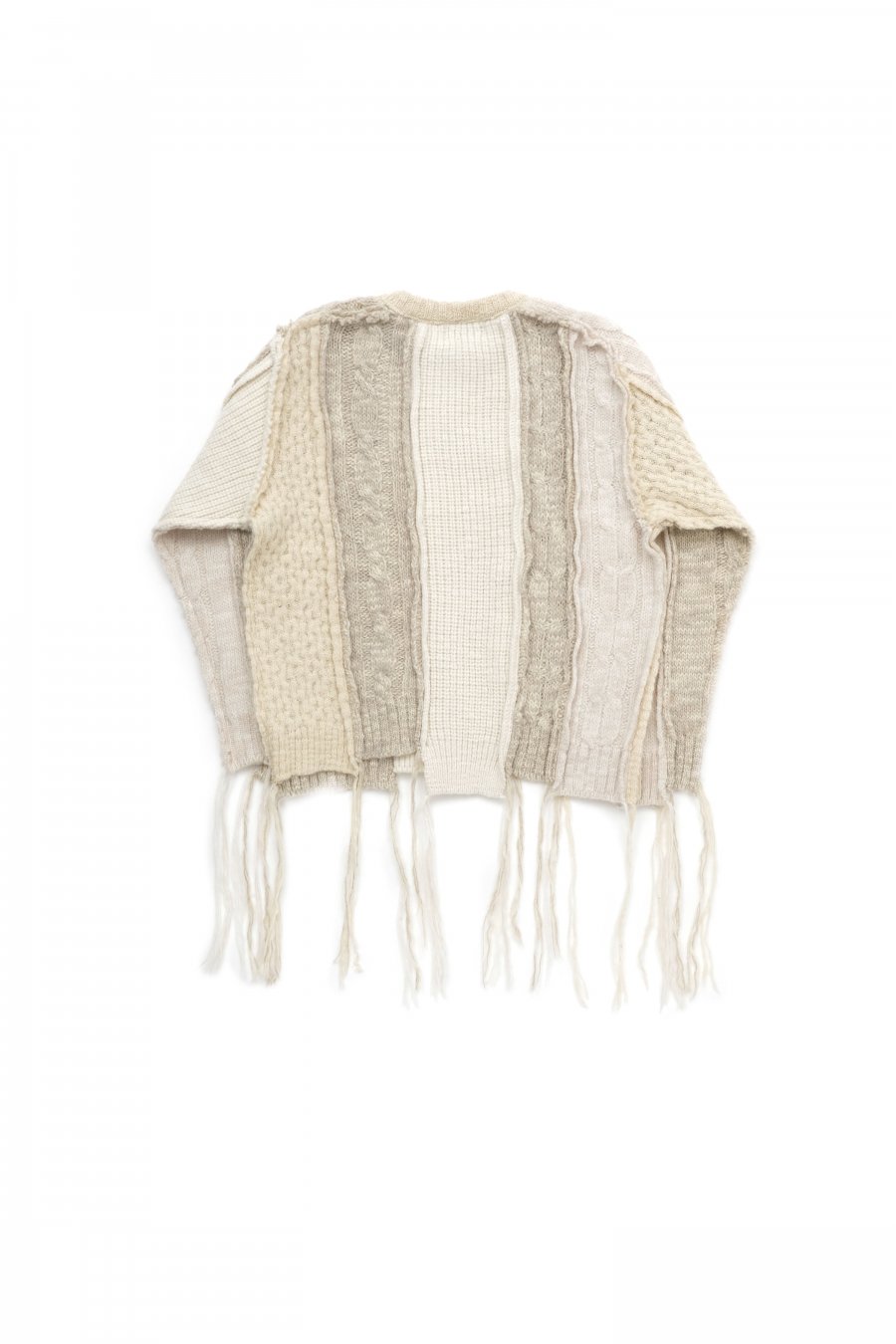 SUGARHILL（シュガーヒル）のMULTICOLOR CABLE BUG KNIT MULTI-WHITEの