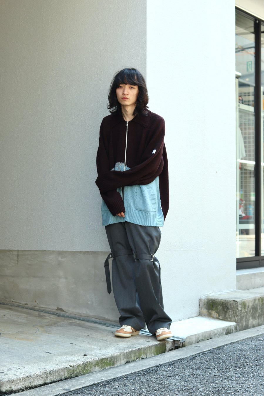 JOHN MASON SMITH（ジョンメイソンスミス）のWOOL SATIN FRENCH ARMY OVERPANTS GRAYの通販サイト-大阪  堀江 PALETTE art alive（パレットアートアライヴ）-