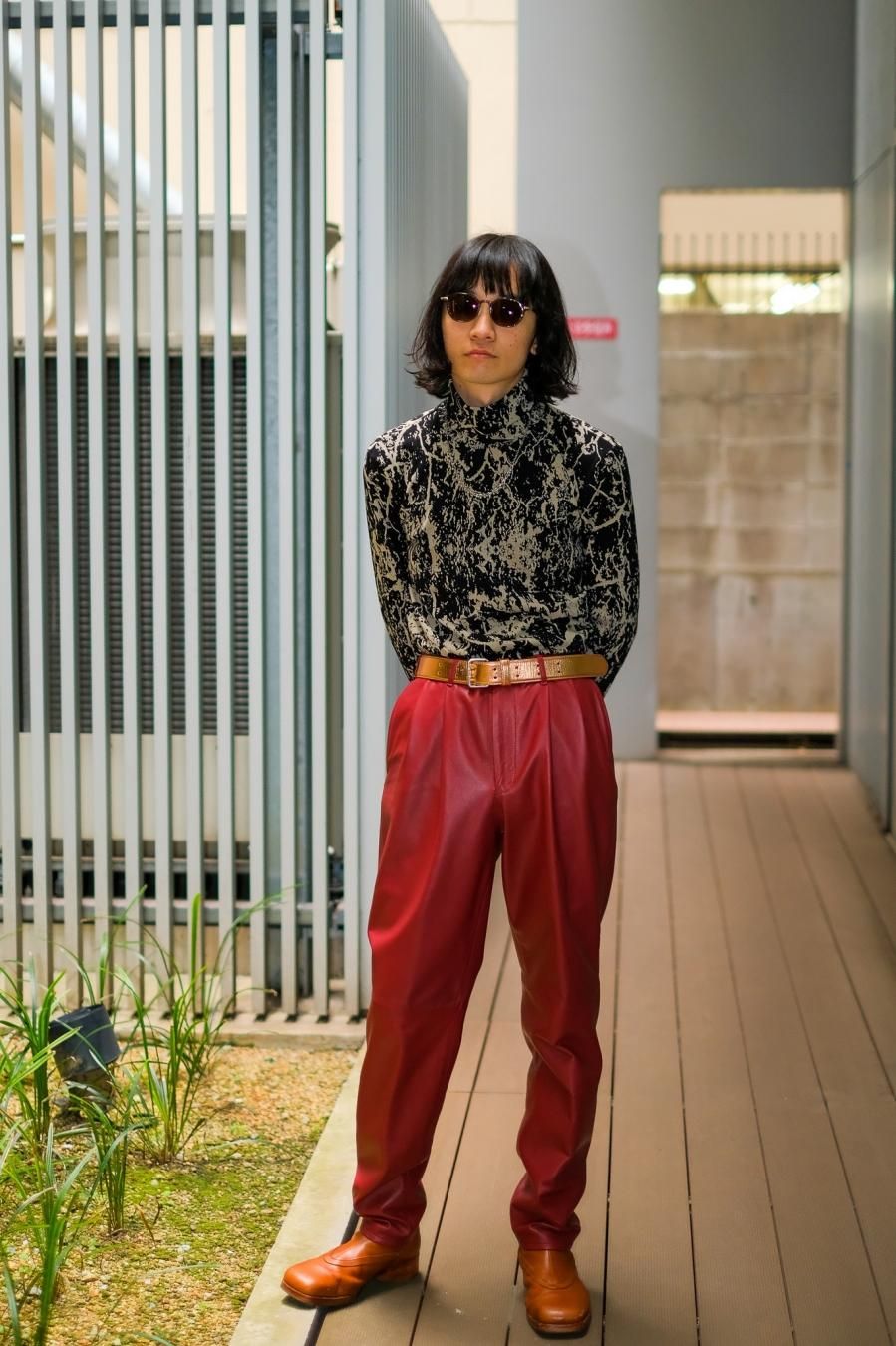 MASU（エムエーエスユー）のCLOVER STUDS BELT WINE & CHAMPAGNE