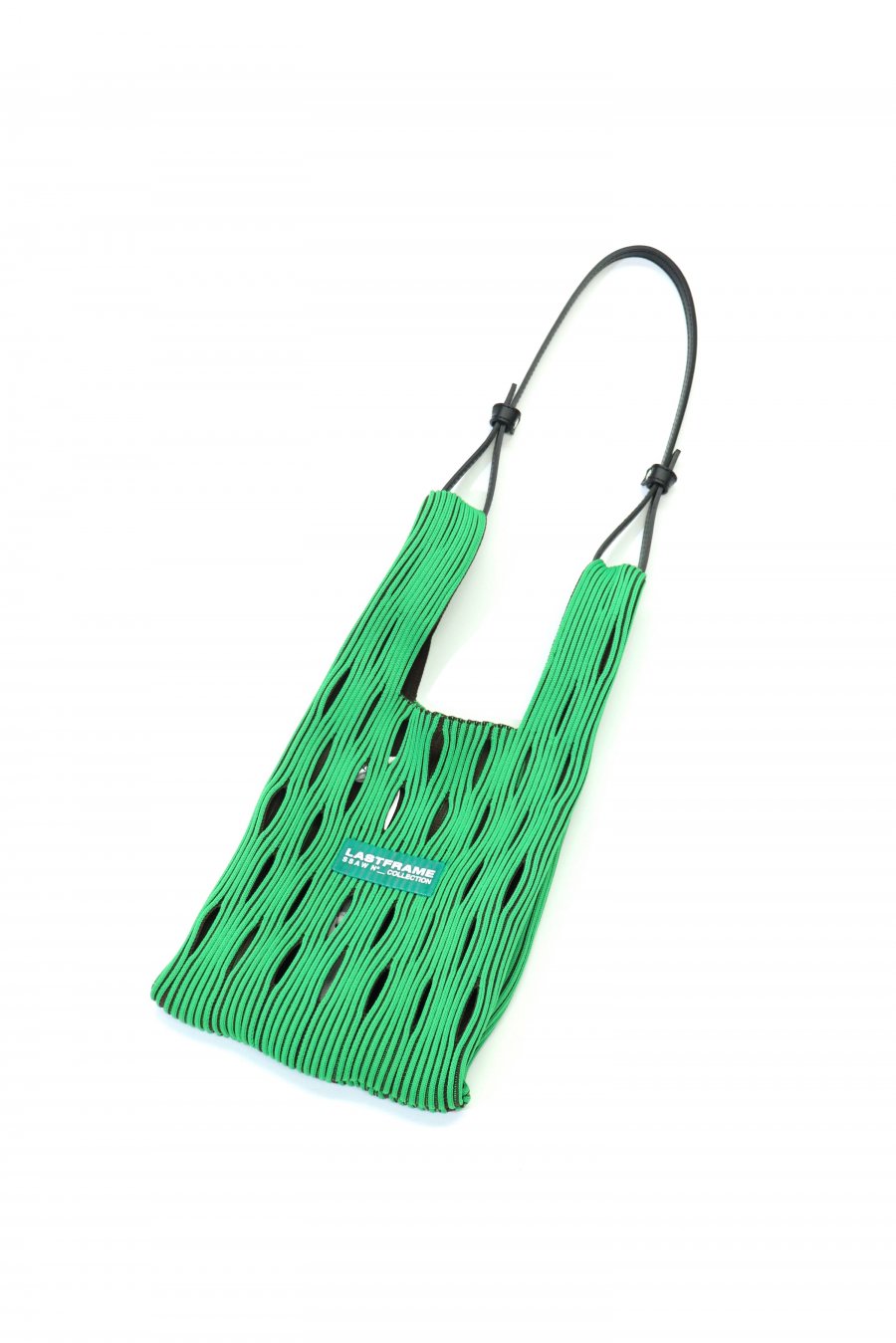 LASTFRAME  TWO TONE MESH MARKET BAG SMALL (GREEN x DARK BROWN)<img class='new_mark_img2' src='https://img.shop-pro.jp/img/new/icons15.gif' style='border:none;display:inline;margin:0px;padding:0px;width:auto;' />