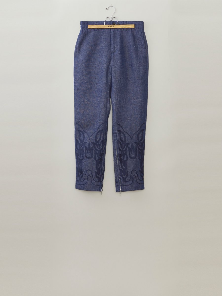 MASU  EMBROIDERY WESTERN TROUSERS (INDIGO)<img class='new_mark_img2' src='https://img.shop-pro.jp/img/new/icons15.gif' style='border:none;display:inline;margin:0px;padding:0px;width:auto;' />