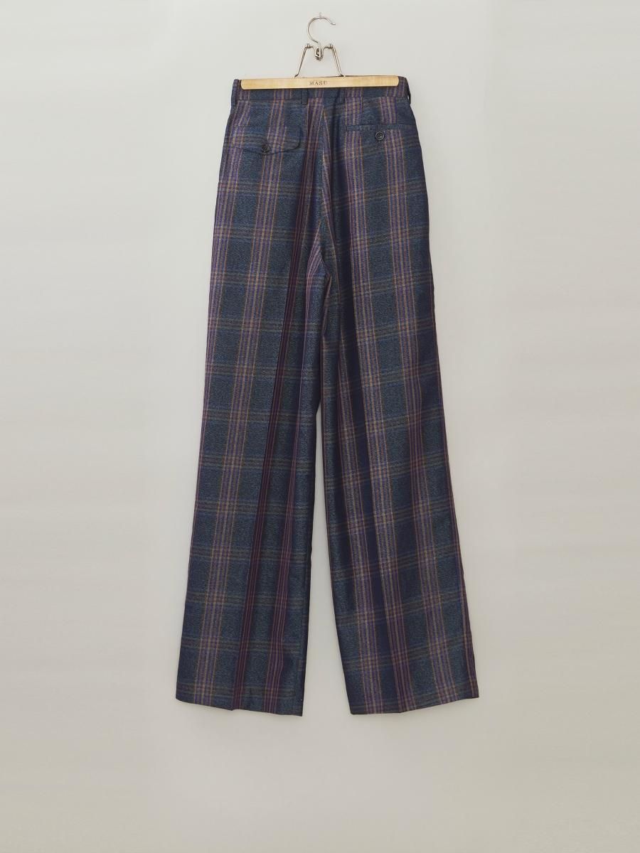 MASU 3 TUCK WIDE TROUSERS(DARK NAVY)