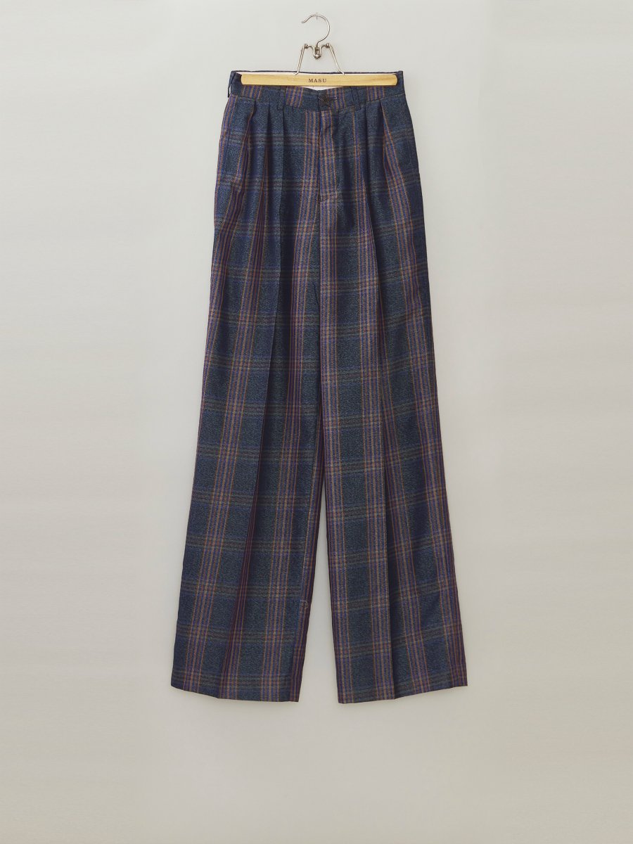 MASU  3 TUCK WIDE TROUSERS(DARK NAVY)<img class='new_mark_img2' src='https://img.shop-pro.jp/img/new/icons15.gif' style='border:none;display:inline;margin:0px;padding:0px;width:auto;' />