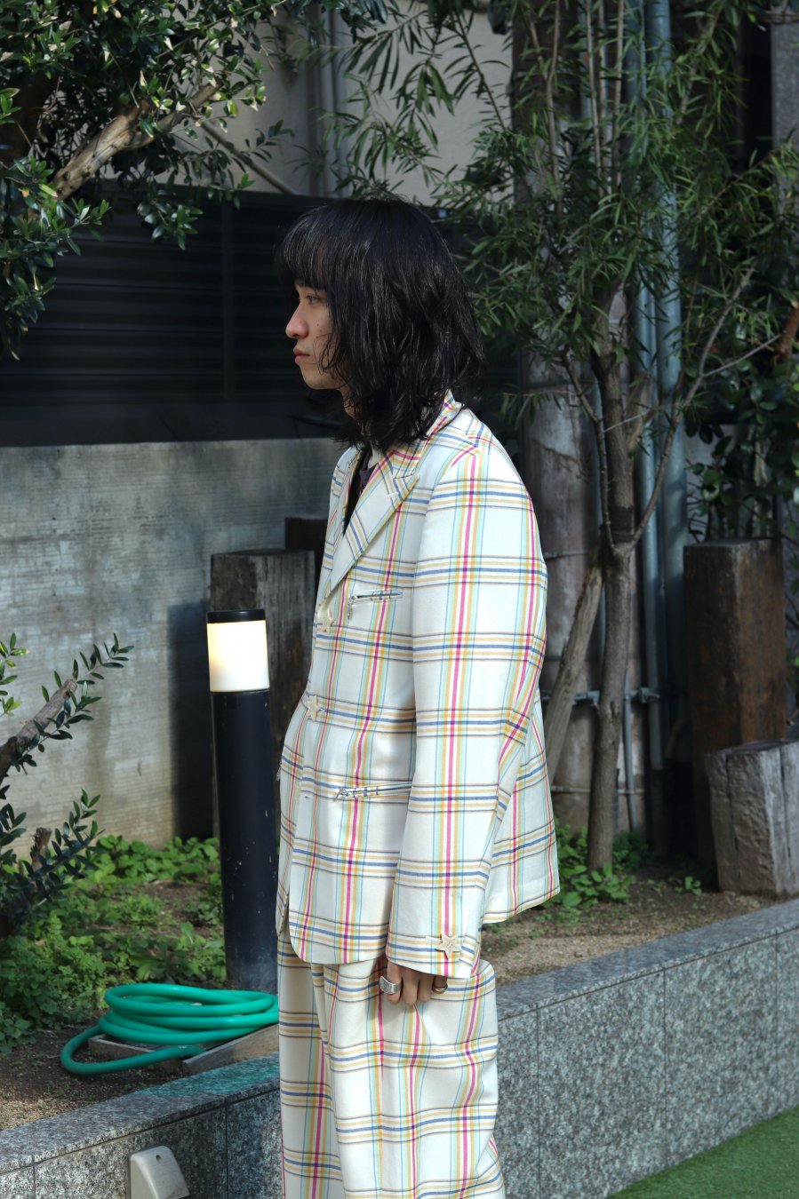 MASU（エムエーエスユー）のPEAKED LAPEL TAILORED JACKET WHITEの通販 