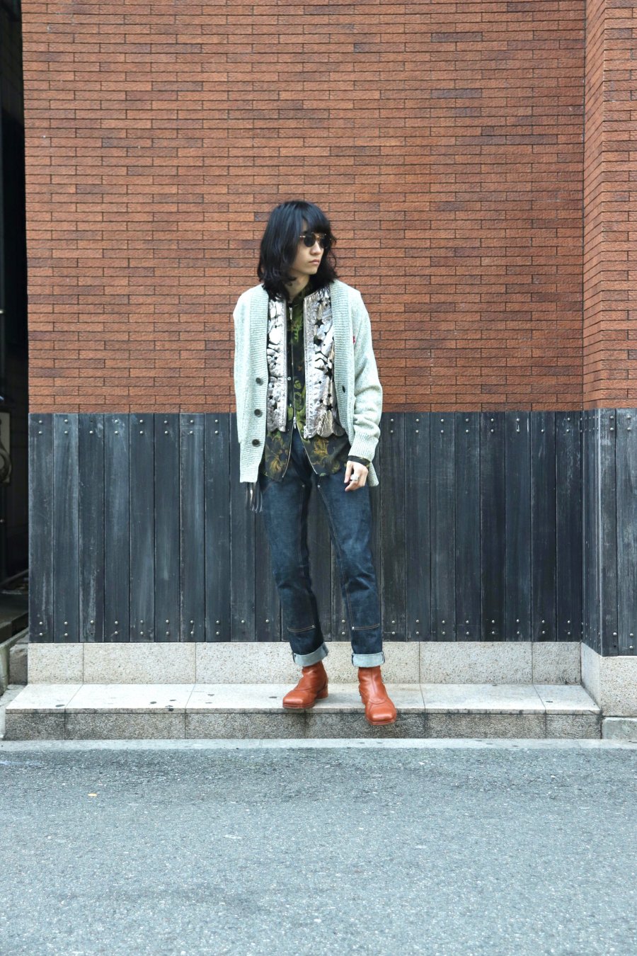 MASU（エムエーエスユー）のMELANGE LOOSE CARDIGAN FRESH GREENの通販