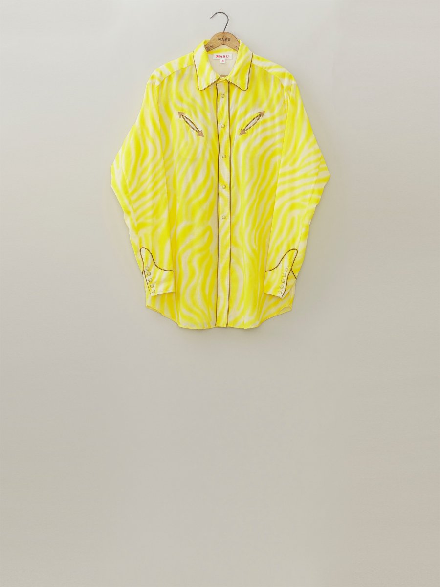 MASU  SEE THROUGH WESTERN SHIRTS(YELLOW)<img class='new_mark_img2' src='https://img.shop-pro.jp/img/new/icons15.gif' style='border:none;display:inline;margin:0px;padding:0px;width:auto;' />