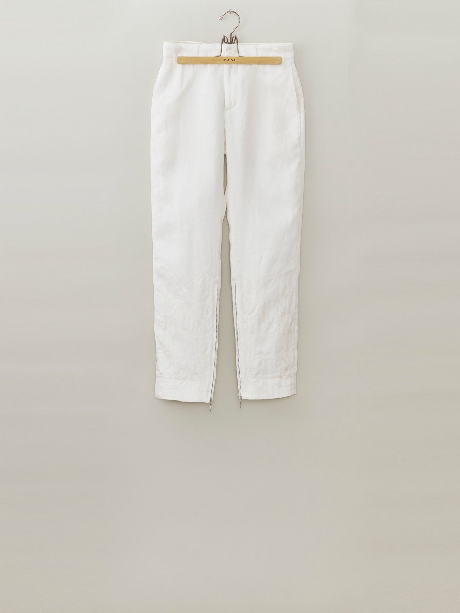 MASU  EMBROIDERY WESTERN TROUSERS (WHITE)<img class='new_mark_img2' src='https://img.shop-pro.jp/img/new/icons15.gif' style='border:none;display:inline;margin:0px;padding:0px;width:auto;' />