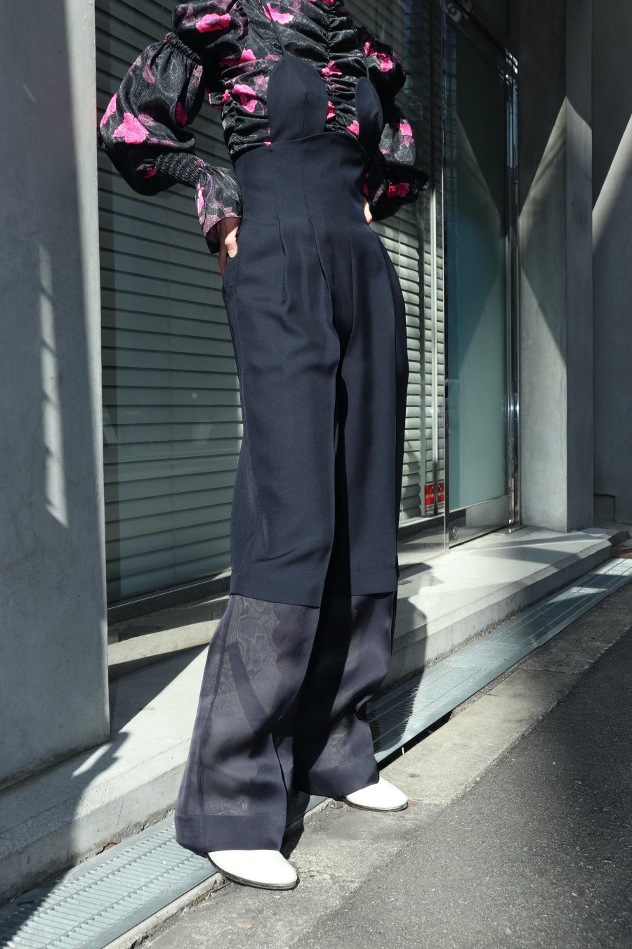 FETICO（フェティコ）のCOMBINED ORGANZA 2WAY BRA JUMPSUITS NAVY