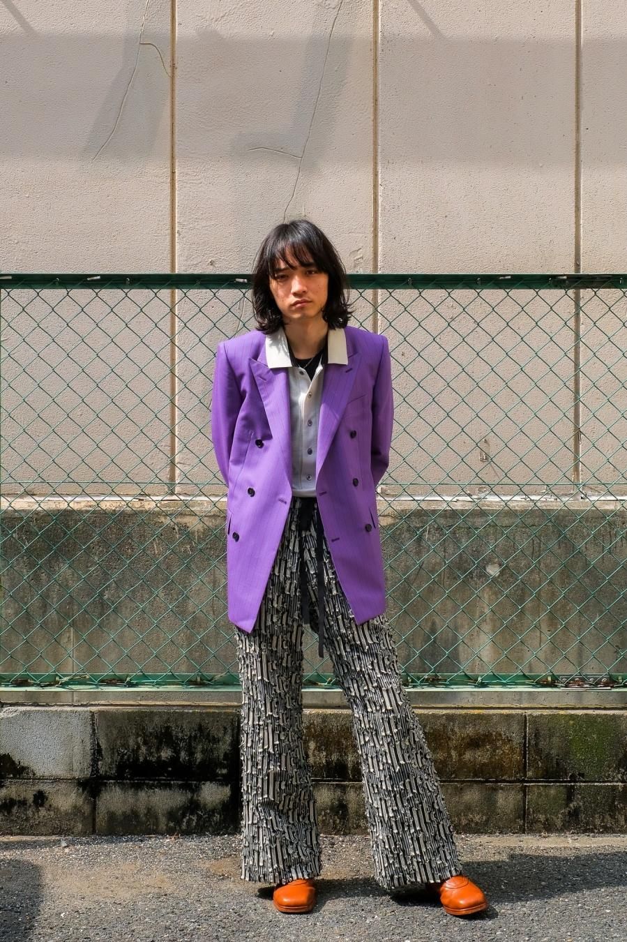 MASU 22ss STAR JACQUARD FLARE PANTS - その他