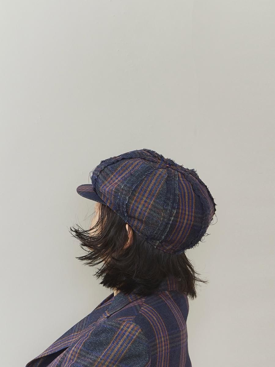 MASU GRUNGE CASQUETTE(DARK NAVY)ビスポークハットも手掛ける