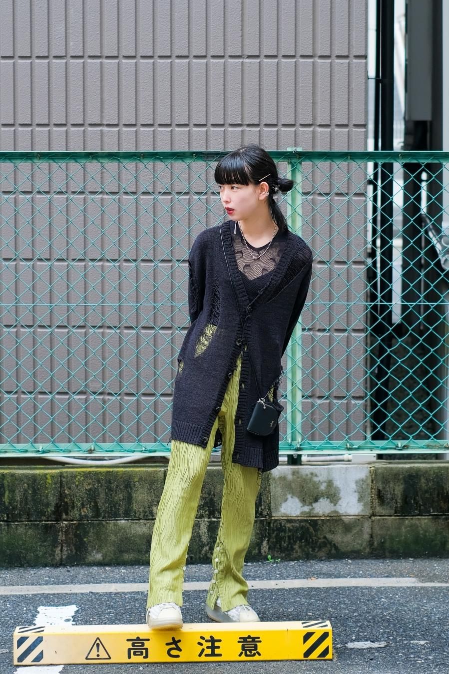 YUKI HASHIMOTO（ユウキ ハシモト）のAGED CARDIGAN WITH BADGES