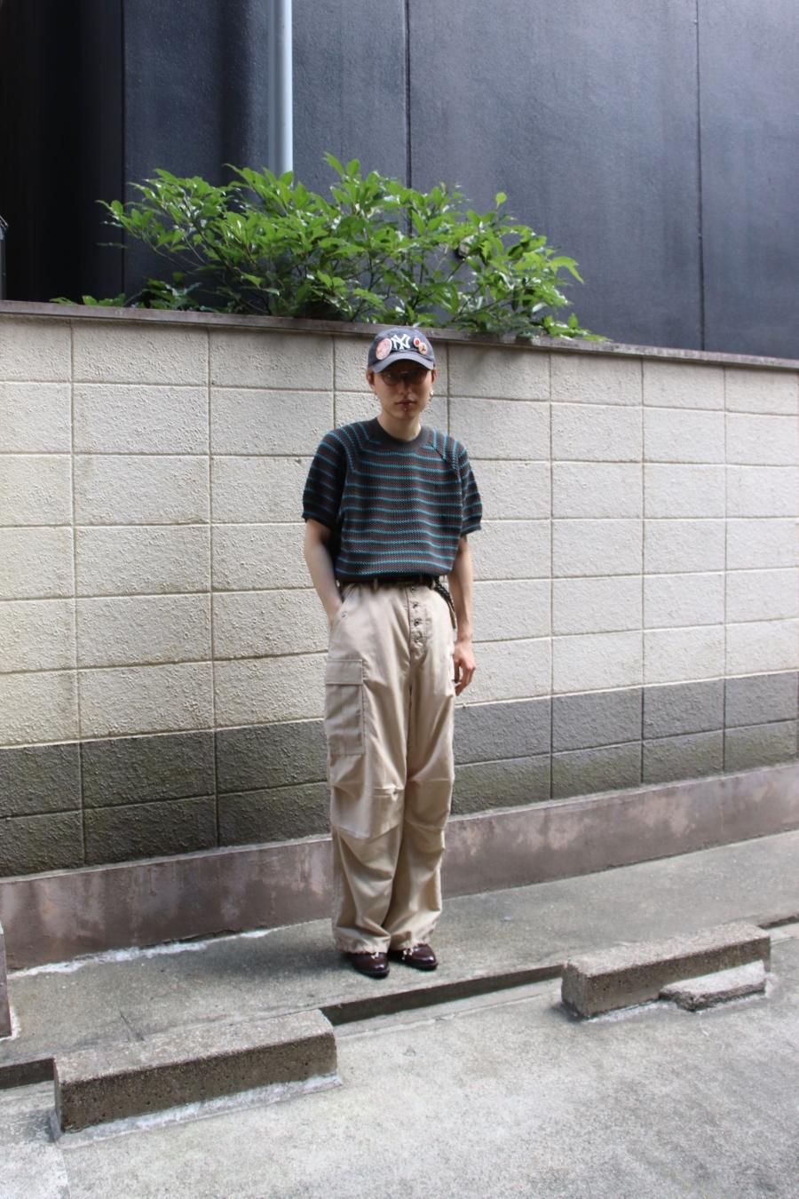 SUGARHILL（シュガーヒル）のWOOL LINEN HICKORY ARMY CARGO PANTS HICKORYの通販サイト-大阪 堀江  PALETTE art alive（パレットアートアライヴ）-