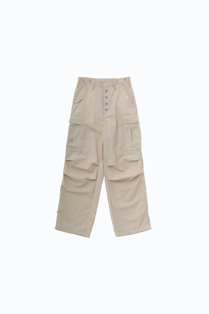 SUGARHILL  WOOL LINEN HICKORY ARMY CARGO PANTS(HICKORY)<img class='new_mark_img2' src='https://img.shop-pro.jp/img/new/icons15.gif' style='border:none;display:inline;margin:0px;padding:0px;width:auto;' />