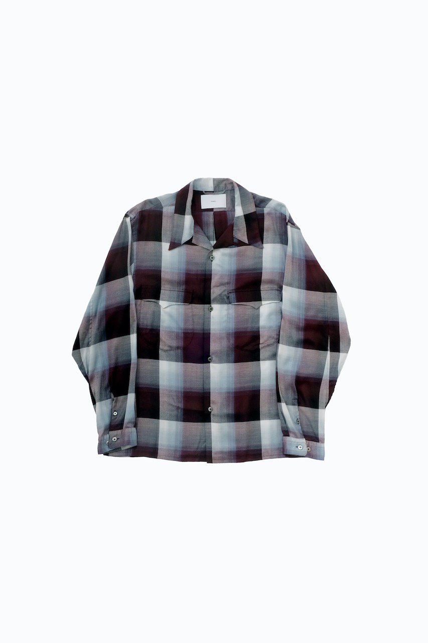 SUGARHILL  OMBRE OPEN-COLLER SHIRT<img class='new_mark_img2' src='https://img.shop-pro.jp/img/new/icons15.gif' style='border:none;display:inline;margin:0px;padding:0px;width:auto;' />