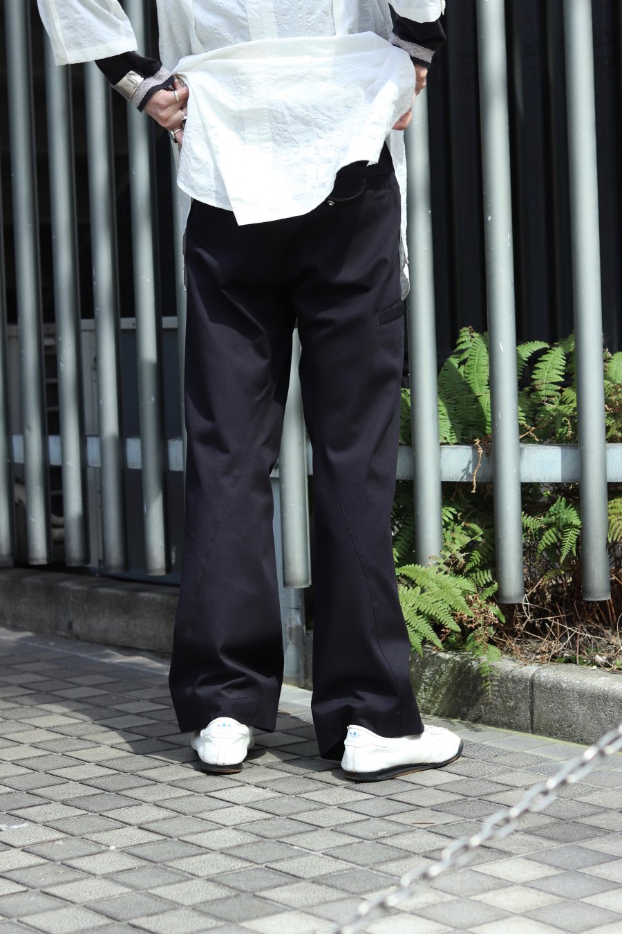 YUKI HASHIMOTO（ユウキ ハシモト）のTWISTED WORK PANTS BLACKの通販 