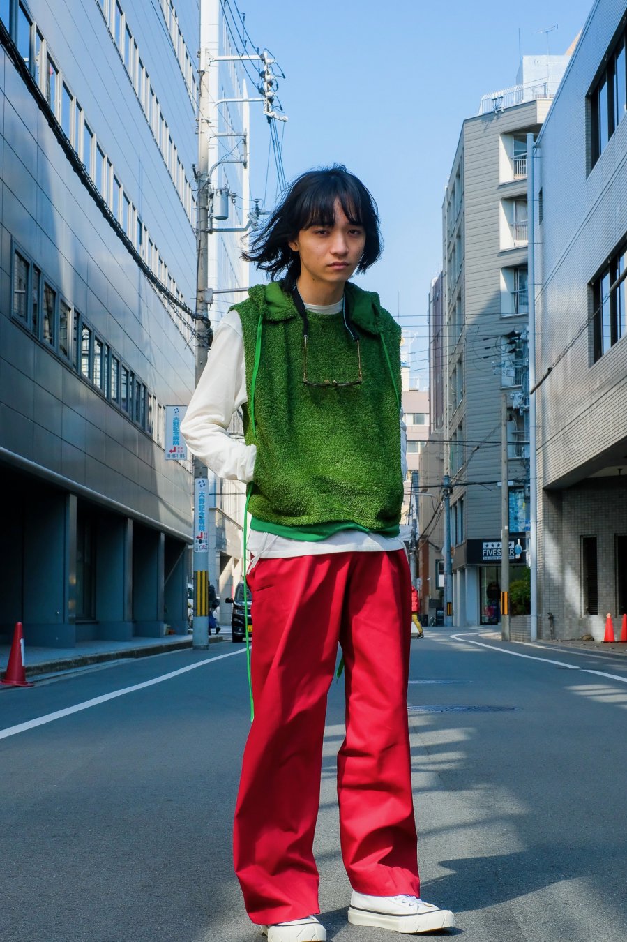 MASU（エムエーエスユー）のSLEEVELESS HOODY GREENの通販サイト-大阪