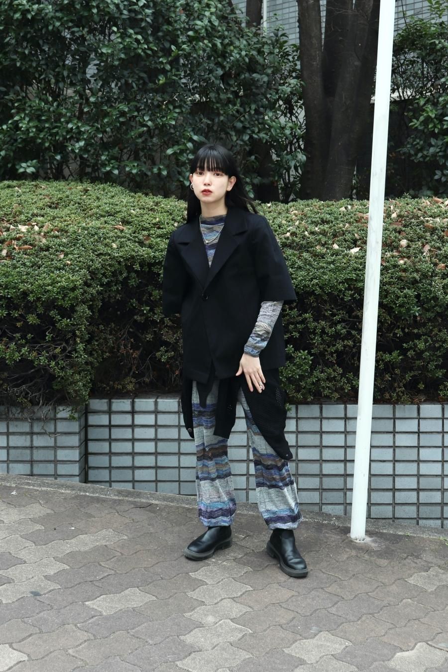 MASU（エムエーエスユー）のHALF SLEEVE COTTON JACKET BLACKの通販