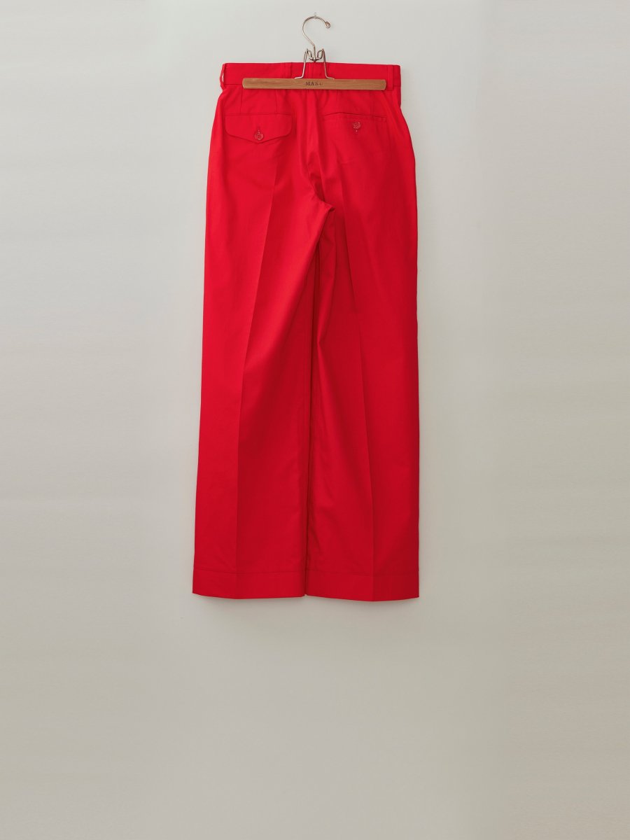 MASU（エムエーエスユー）のCOTTON WIDE TROUSERS REDの通販サイト 