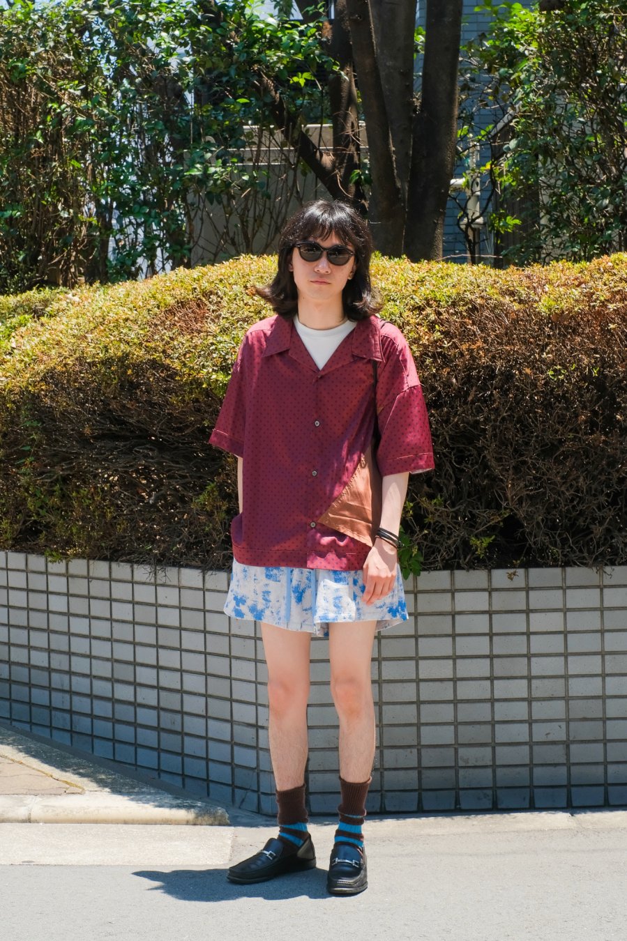 MASU（エムエーエスユー）のTIE-DYE JACQUARD SHORTS BLUEの通販サイト 