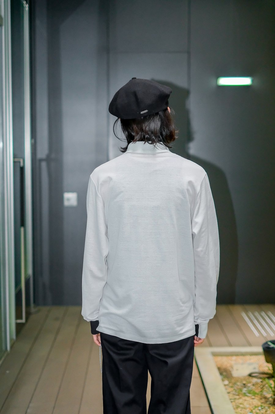 LITTLEBIG（リトルビッグ）のL/S Polo SH Gray or Black(ポロシャツ)の