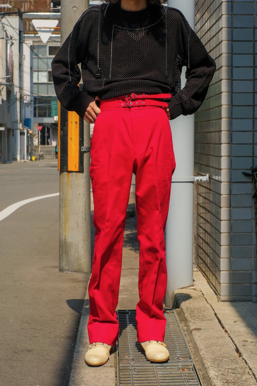 LITTLEBIG（リトルビッグ）のCotton Gurkha Trousers Black or Red