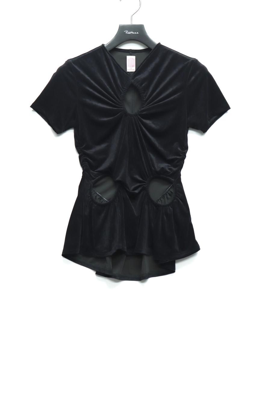 FETICO CUTOUT VELOUR T-SHIRT フェティコ