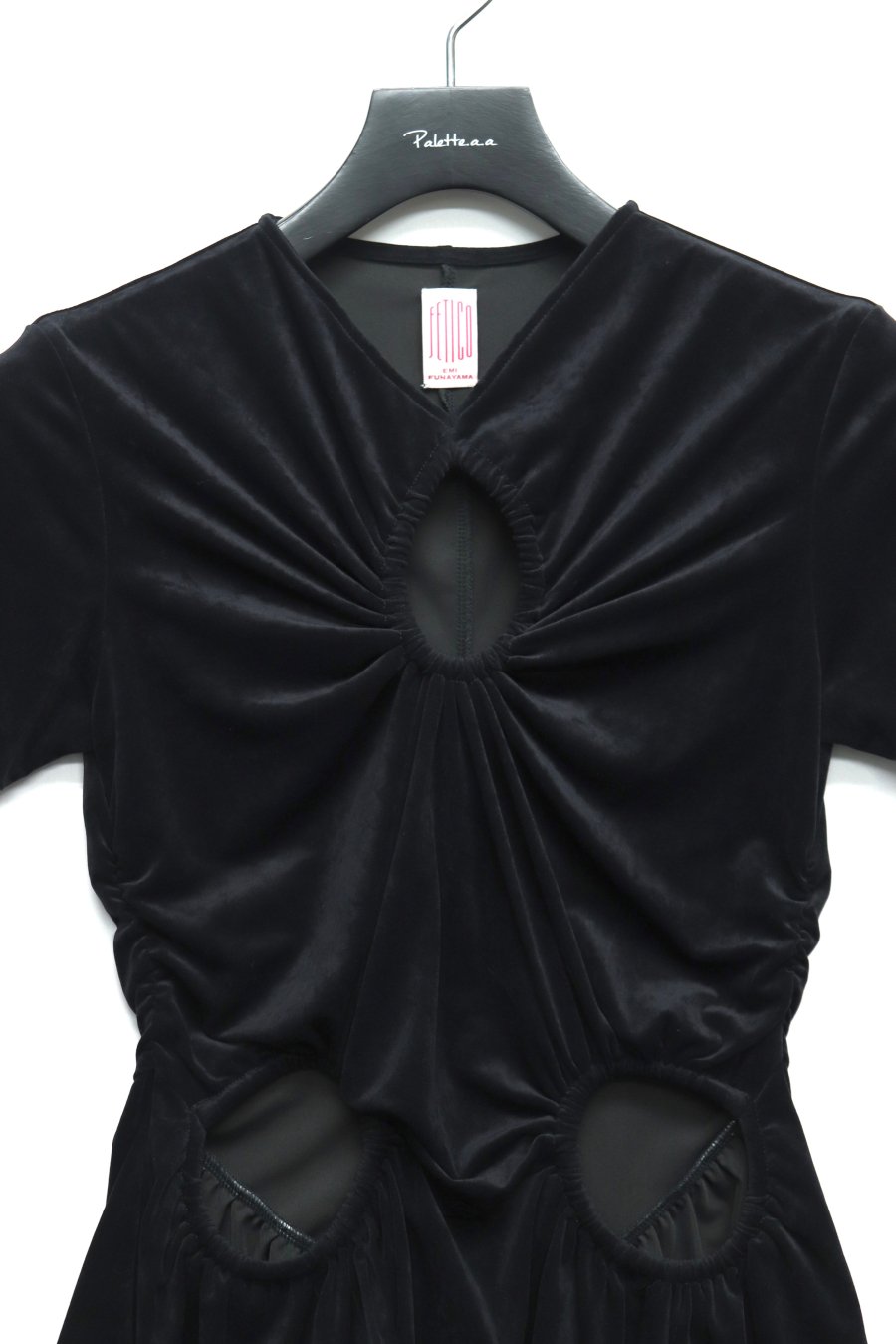 FETICO（フェティコ）のCUTOUT VELOUR T-SHIRT（Tシャツ）の通販サイト